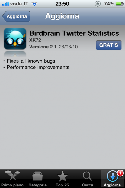 Birdbrain si aggiorna risolvendo diversi problemi di compatibilità con iOS 4