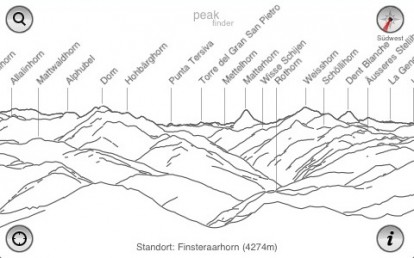 PeakFinder Alps – L’applicazione per scoprire e conoscere le vette delle Alpi
