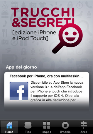 Trucchi & Segreti Edizione iPhone e iPod Touch disponibile su AppStore