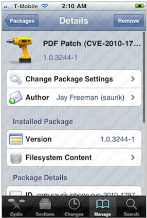 PDF Patch: corretto il bug di sicurezza su iPhone 2G e non solo[CYDIA]
