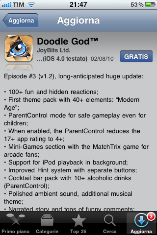 Doodle God si aggiorna alla versione 1.2