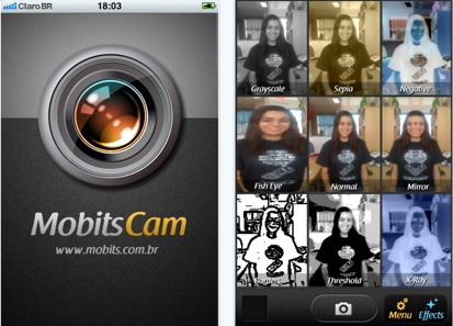 Mobits Cam, effetti fotografici in tempo reale