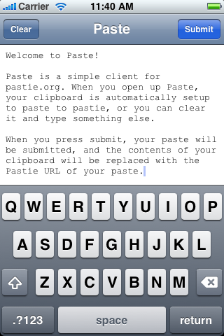 Paste: testi incollati che si trasformano in link [CYDIA]