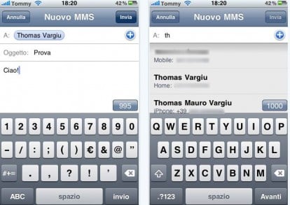 iSmsInfinity – invia messaggi ai numeri Vodafone e Poste Mobile