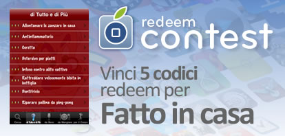 CONTEST: vinci 5 codici redeem per Fatto in casa [VINCITORI]