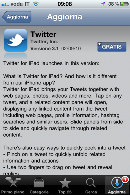 Twitter for iPhone si aggiorna e diventa universal app [INTRODOTTE LE NOTIFICHE PUSH!]