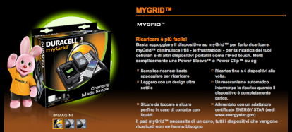 MyGrid™ by Duracell – Ricaricare le batterie senza bisogno di fili