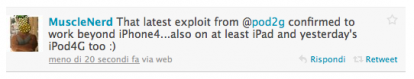 MuscleNerd: l’exploit di Pod2g funziona perfettamente su iPhone 4