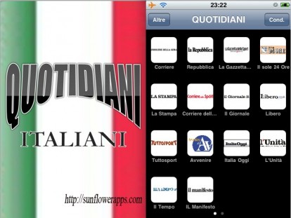 Quotidiani Italiani, i giornali italiani tutti insieme in un’unica applicazione! [iPhoneItalia Videoreview]