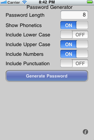 Pass Gen: generatore di password su iPhone [CYDIA]
