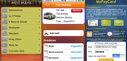 iPhoneItalia Quick Review: Auto Car Remind, Miti Maya e MyPayCard