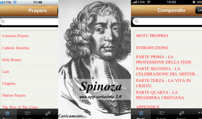 iPhoneItalia Quick Review: Preghiere, Compendio e Spinoza