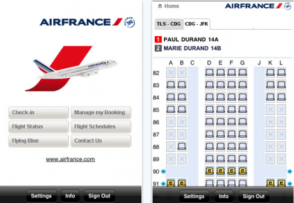 Air France Mobile: prenota  e organizza i tuoi voli con Air France