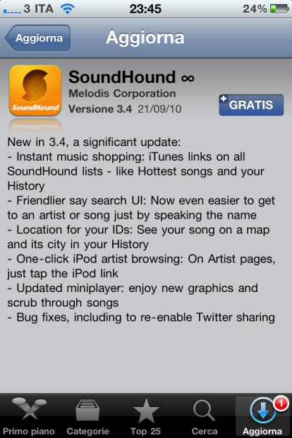Importante aggiornamento per SoundHound disponibile in App Store