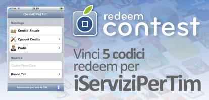 CONTEST: vinci 5 codici redeem per iServiziPerTim [VINCITORI]