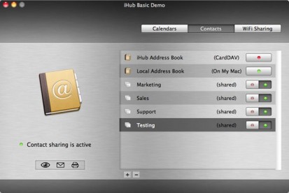 iHub Basic, per sincronizzare calendari e contatti tra iDevice e Mac in WiFi [MAC]