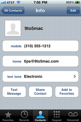 iOS 4.2: suonerie SMS per ogni contatto