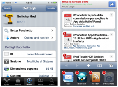 SwitcherMod: un nuovo tweak per estendere le funzioni del Multitasking di iOS 4