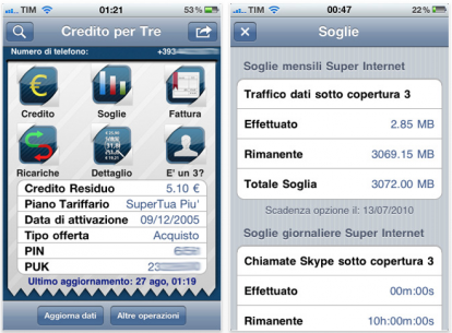 L’applicazione Credito per Tre in offerta a soli 0,79€