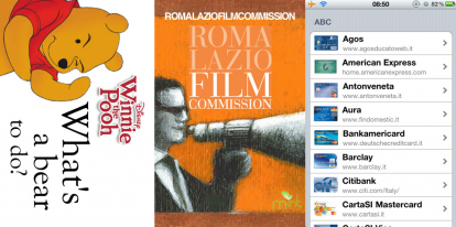 iPhoneItalia Quick Review: Carte di Credito, Roma Lazio Film Commission e Winnie the Pooh Puzzle Book