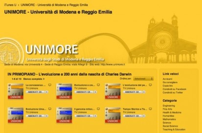 Università di Modena e Reggio Emilia su iTunes U