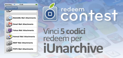 CONTEST: vinci 5 codici redeem per iUnarchive [VINCITORI]