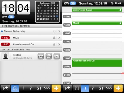 miCal: Nuovo Calendario per iPhone
