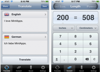 Mini Translator 2: traduttore lingue e convertitore unità di misura
