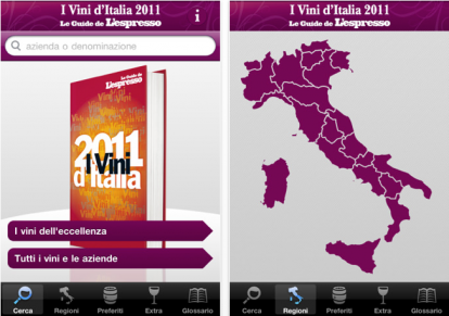 I Vini d’Italia 2011 disponibile su AppStore