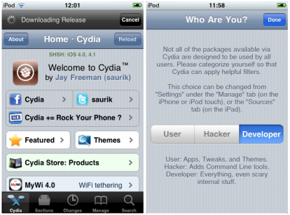 Redsn0w 0.9.6b4 implementa la nuova versione di Cydia sviluppata da Saurik e Chpwn!