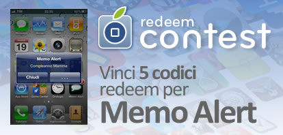 CONTEST: vinci 5 codici redeem per Memo Alert [VINCITORI]