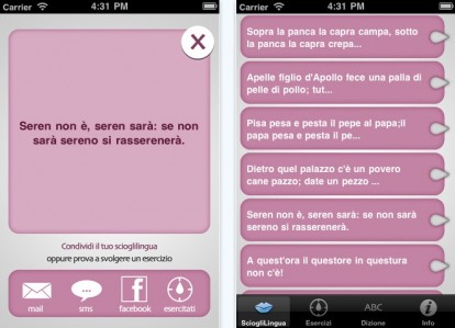 SciogliLingua Pro, la prima applicazione che aiuta a migliorare il nostro modo di parlare arriva su iPhone!