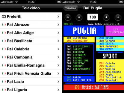 Televideo Italia – L’applicazione per consultare il servizio di Televideo
