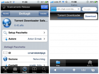 Torrent Downloader, un plugin per Safari che consente di scaricare i file Torrent su iPhone [Cydia]