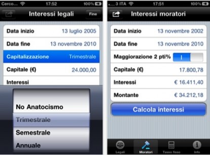 Calcola gli interessi con iPhone e l’app “Calcolo Interessi”