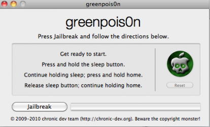 Il Chronic Dev Team rilascia il codice sorgente di Greenpois0n