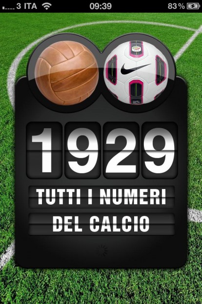 I numeri del calcio: su AppStore la versione Standard