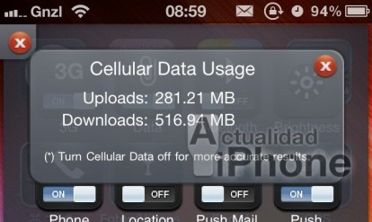Data Usage: un toggle per SBSettings che vi aiuta a tenere sotto controllo il traffico dati dell’iPhone
