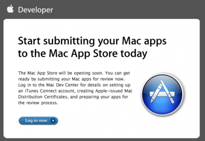 Da oggi è possibile inviare le applicazioni per il Mac App Store