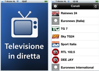 Televisione in diretta: visualizza su iPhone alcuni canali TV – Ora in offerta gratuita!