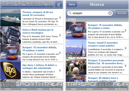 Trasporti-Italia.com, il primo portale giornalistico sulla mobilità ad approdare sull’IPhone