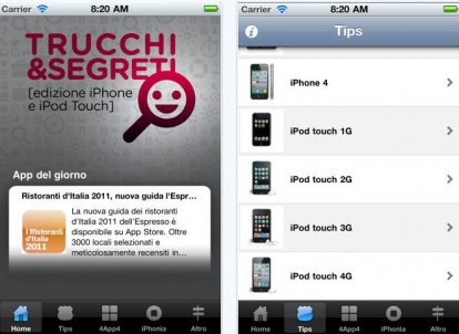 Trucchi & Segreti Ediz iPhone si aggiorna alla versione 1.0.9