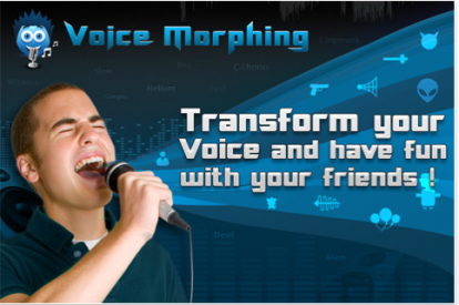 Trasforma voce e musica con le applicazioni Voice e Music Morphing