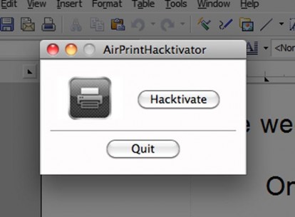 AirPrint Hakctivator parzialmente rimosso dal Web a seguito di una richiesta fatta per conto di Apple
