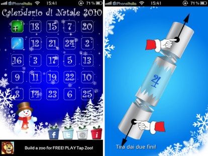 Calendario di Natale 2010: regalatevi applicazioni consigliate