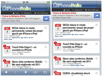 FullScreen for Safari presto compatibile con iOS 3.1 ed iOS 3.0 [ANTEPRIMA]