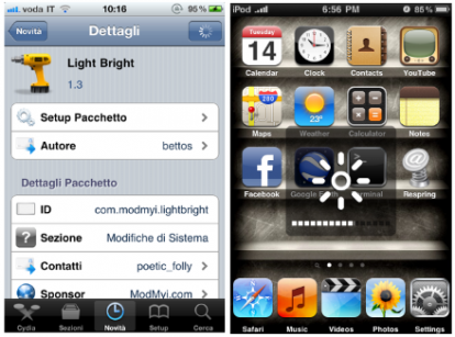Light Bright: regola la luminosità del dispositivo tramite i tasti del volume [Cydia]