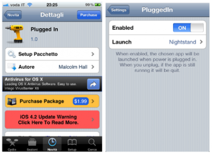 Plugged In: un tweak per lanciare automaticamente un’applicazione quando l’iPhone viene ricaricato