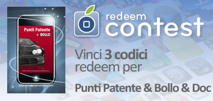 CONTEST: vinci 3 codici redeem per Punti Patente & Bollo & Doc [VINCITORI]