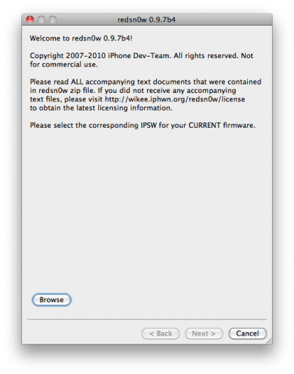 Il Dev Team rilascia Redsn0w 0.9.7 beta 4 per il jailbreak untethered di iOS 4.2.1 [Mac]